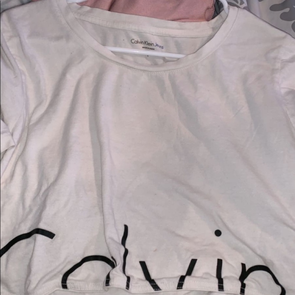 calvin klein crop top